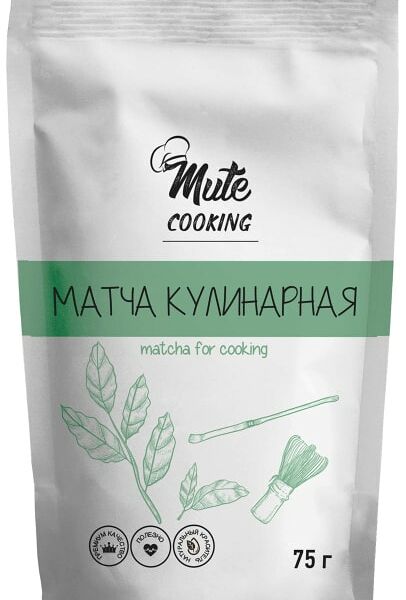 Матча Mute Cooking кулинарная зеленая 75г