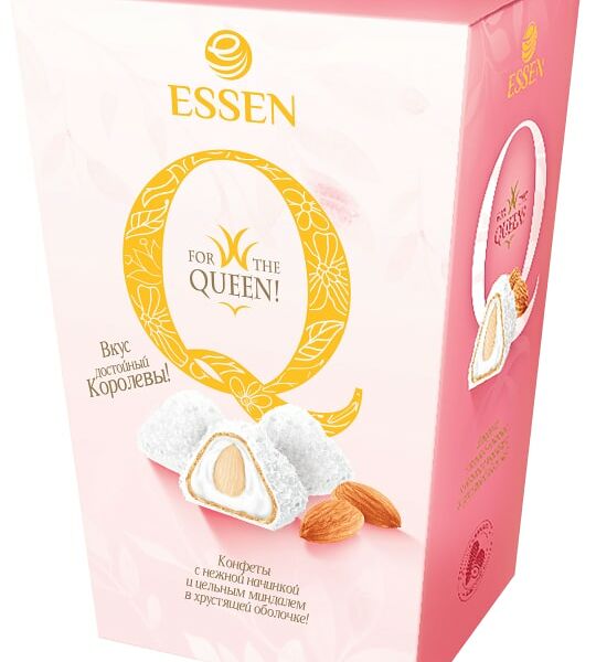 Конфеты Q со сливочной начинкой, миндалем и кокосом 150г