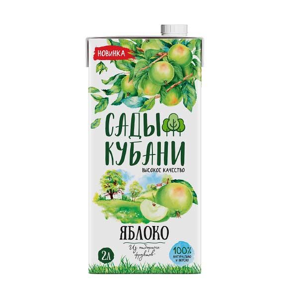 Нектар Сады Кубани яблоко 2 л