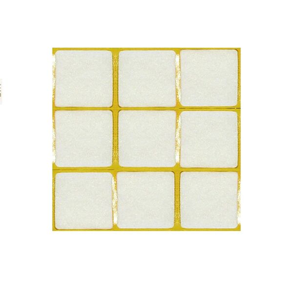 Пункт фетровый самоклеящийся, 25х35 мм, белый, 9шт