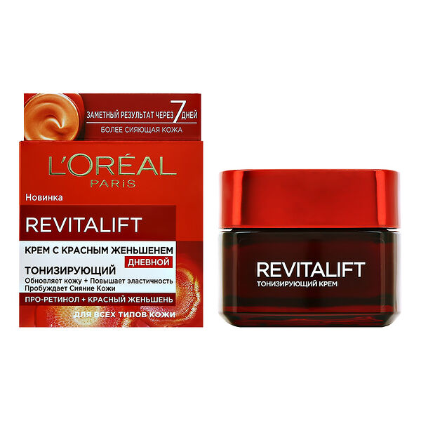 Крем для лица L'Oreal Paris Revitalift дневной с красным женьшенем 50 мл