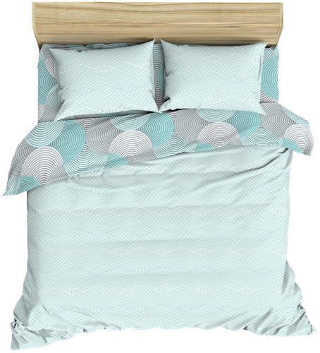 

Пододеяльник Homeclub Illusion 145x215 полуторный поплин, дизайн в ассортименте