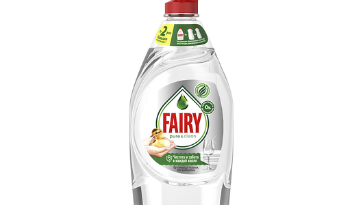 Средство для мытья посуды Fairy Pure&clean, 450мл