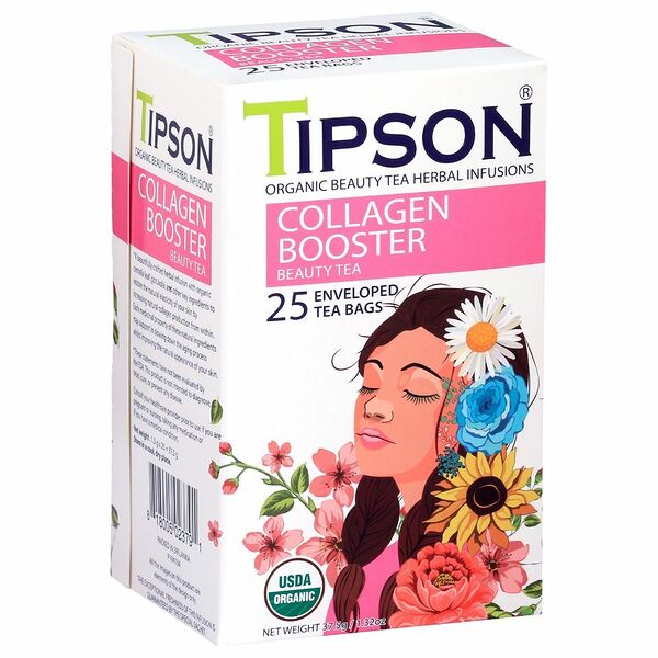 Напиток чайный TIPSON Beauty Tea Collagen Booster 25пак*1,5г