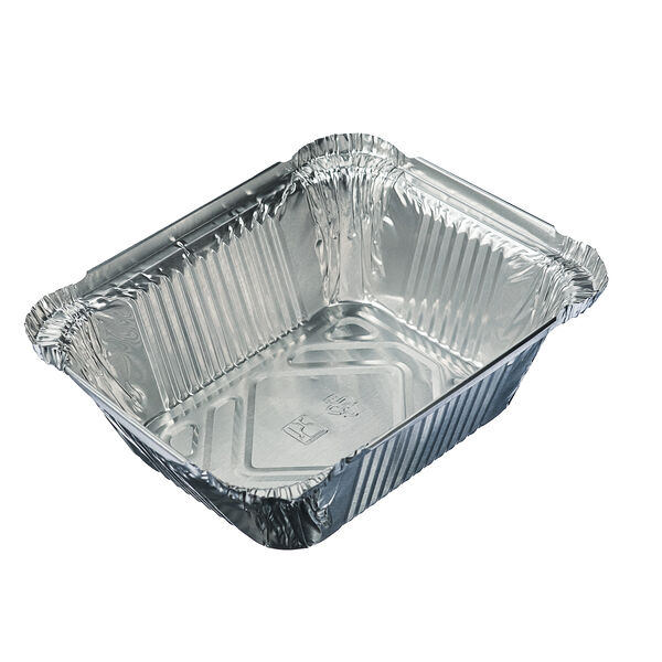 Форма для запекания, алюминиевая фольга, 15x12,4x4,4см, дно 10,7x8,1см, 490мл, l-край, 99-05