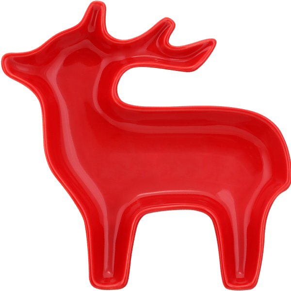 Тарелка Homeclub фигурная Олень, фарфор