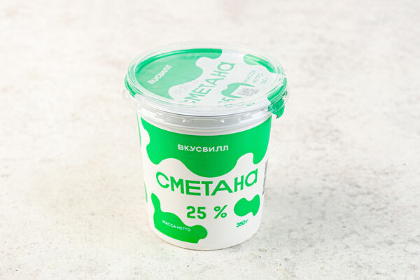 Сметана 25%
