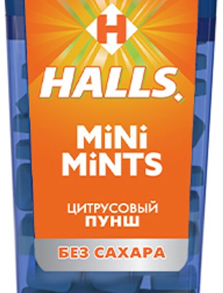 Конфеты HALLS Mini Mints Цитрусовый пунш 12.5г