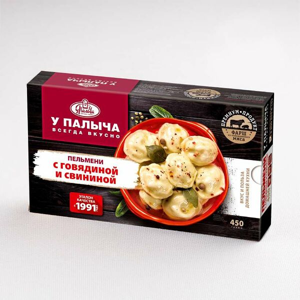 Пельмени с говядиной и свининой 450 г