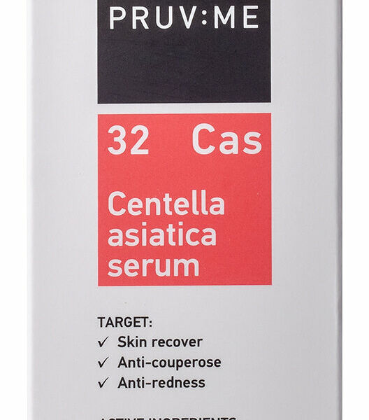PRUV:ME Cas 32 Centella asiatica serum Сыворотка для лица против покраснений, 30 мл