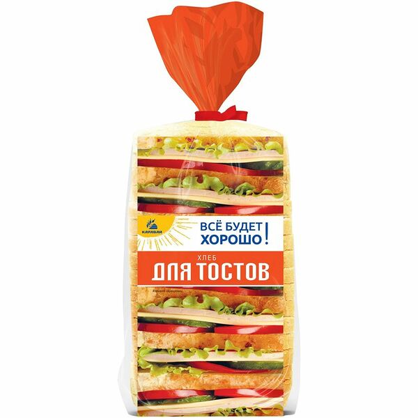 Хлеб Каравай для тостов нарезка 500г