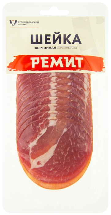 

Шейка Ремит сырокопченая 150 г