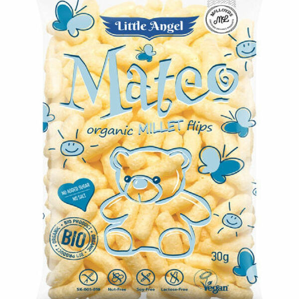 Снеки кукурузно-пшенные Little Angel Mateo (без глютена) Органик McLLOYD’S