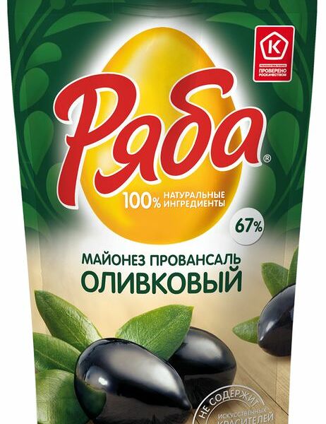 Майонез Ряба Провансаль Оливковый 67% 395мл