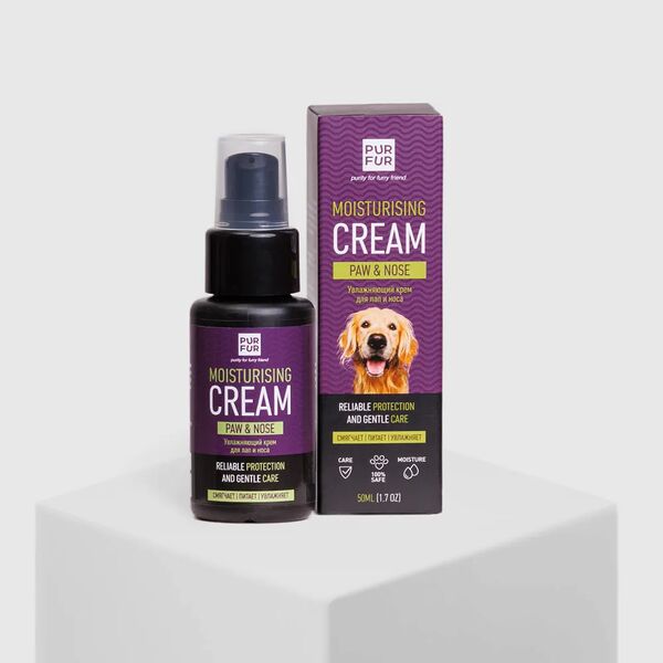 Крем увлажняющий для лап и носа у собак и кошек Pur fur, 50 мл