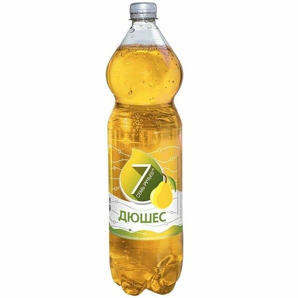 Напиток безалкогольный Семь Ручьёв Дюшес с грушевым ароматом среднегазированный, 1.5л