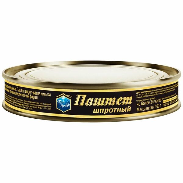 Паштет Fish House шпротный из кильки 160г