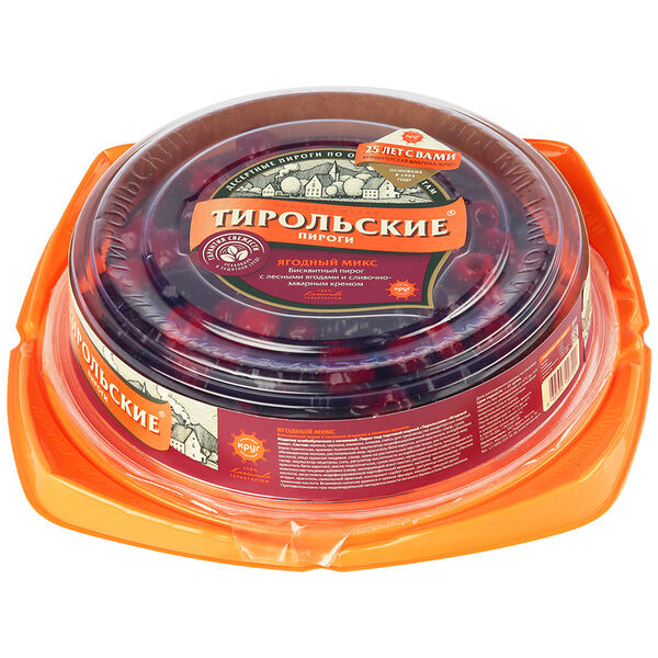 Пирог Тирольские пироги ягодный микс 630г