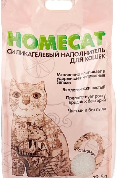 Наполнитель для кошачьего туалета Homecat Без запаха 12.5л