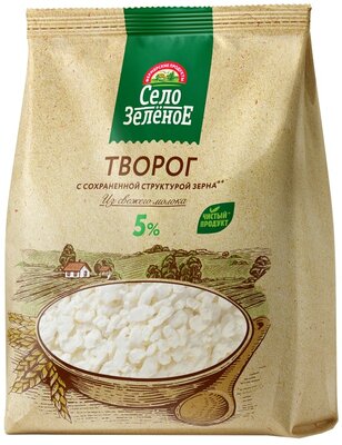 Творог Село Зелёное с сохраненной структурой зерна 5% 300 г