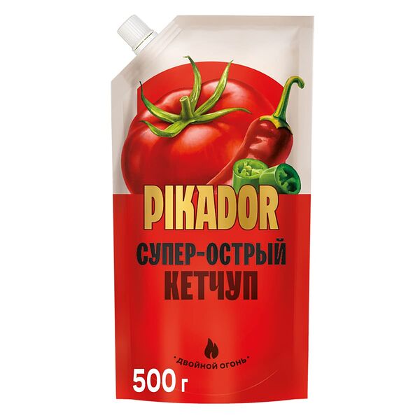 Томатный кетчуп Pikador Супер острый, 500г