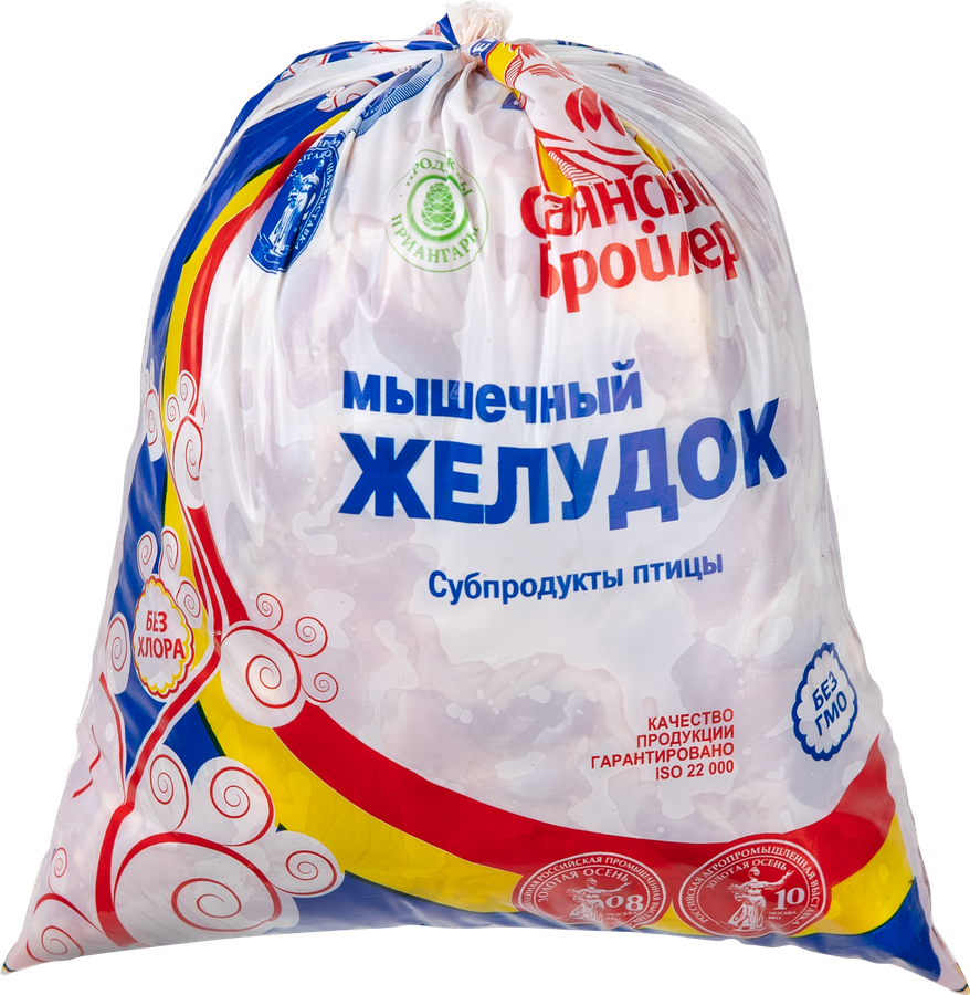 

Желудки куриные Саянский бройлер мышечные замороженные вес