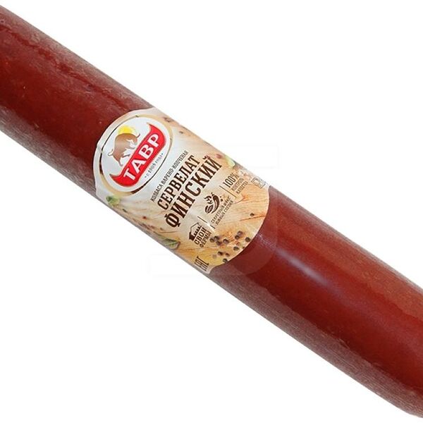 Колбаса Сервелат Финский варенокопченая вес