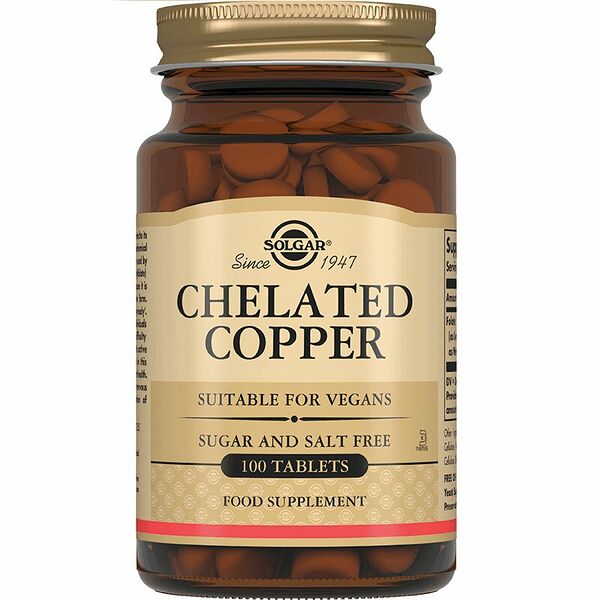 Solgar Chelated Copper таблетки 100 шт