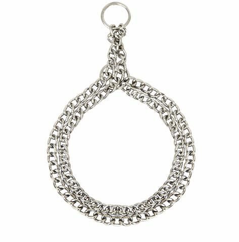 Ошейник для собак цепь двухрядная с цугом 55/2,5 мм