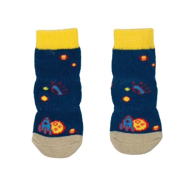 Носки удлиненные для собак L синий (унисекс)