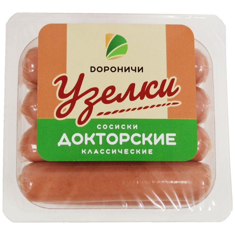 

Сосиски Дороничи Узелки Докторские классические 380 г