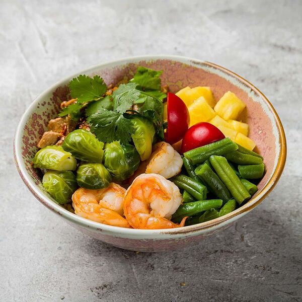 Горячий поке с морепродуктами