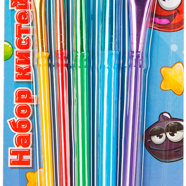 Набор кистей для рисования №1,2,3,4,5 синтетические 5 шт.