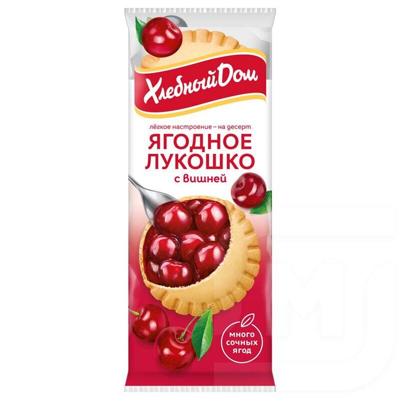Купить Кекс Хлебный Дом Ягодное Лукошко с вишней 2шт* по низкой цене с ...