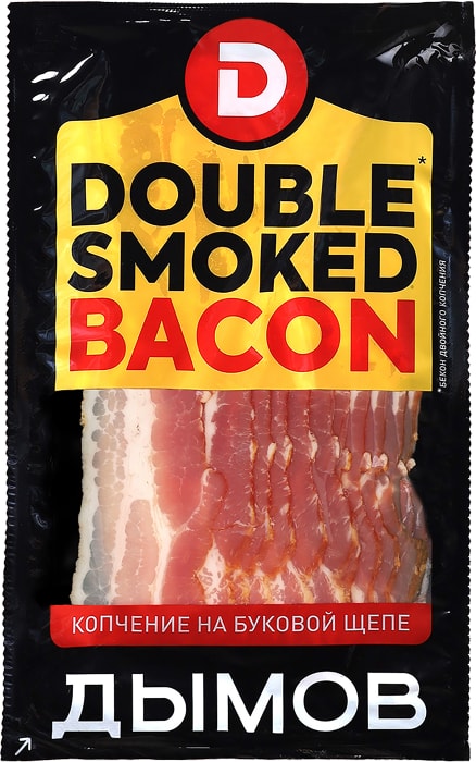 

Бекон сырокопченый Дымов Double Smoke Гриль, 200 г