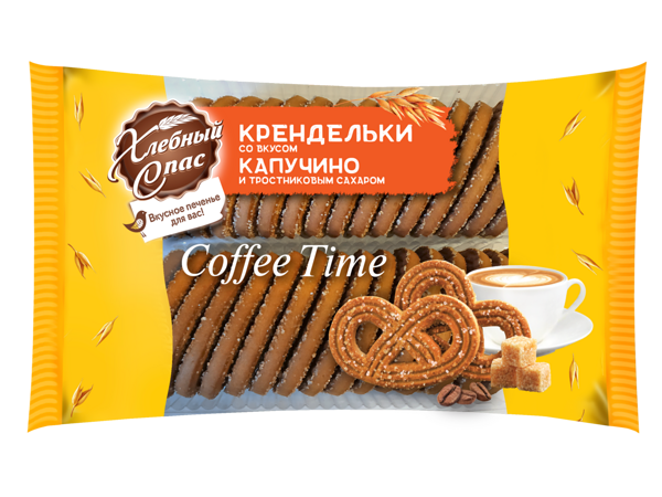 Печенье Хлебный спас Крендельки со вкусом капучино 320г