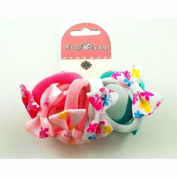 Набор резинок Funny Bunny Print mix для волос XFB1-10, 6шт