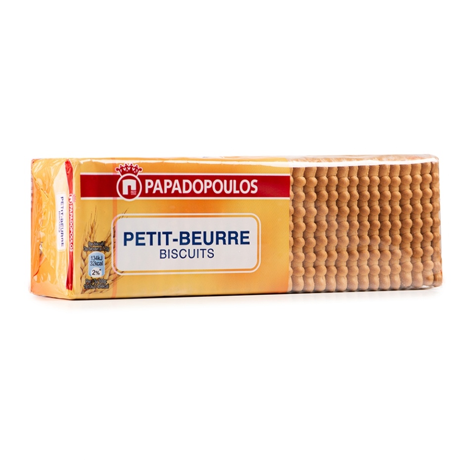 

Печенье Papadopoulos Petit Beurre затяжное c цельнозерновой мукой 225 г