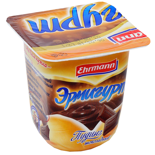 Пудинг Ehrmann Эрмигурт шоколадный 3.2%, 1шт