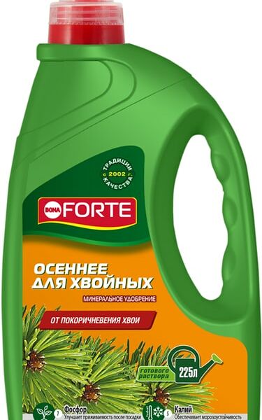 Удобрение Bona Forte минеральное для хвойных лето-осень 1.5л