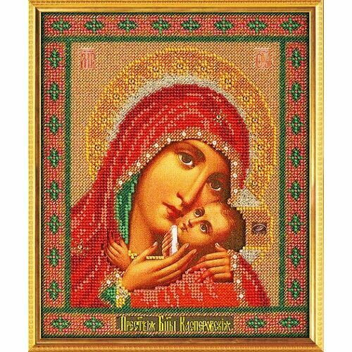 В183 Набор для вышивания бисером Кроше 'Богородица Касперовская'19x23см