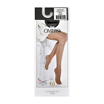 Гольфы Omero aestiva цвет Nero 8 den 2 пары Италия