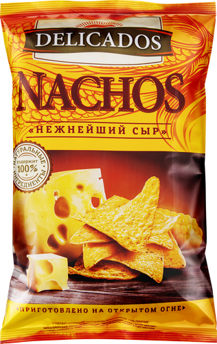 

Чипсы кукурузные Delicados Nachos с нежнейшим сыром 150 г