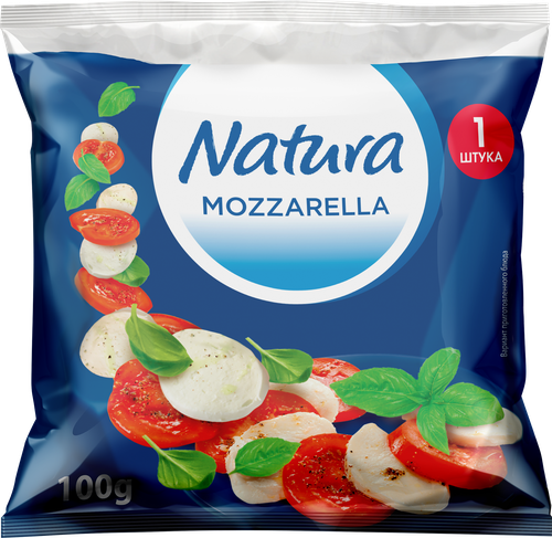 

Сыр моцарелла Natura 45% БЗМЖ 100 г