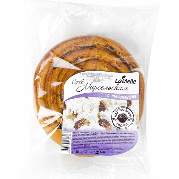 Улитка LaMelle с творогом высший сорт