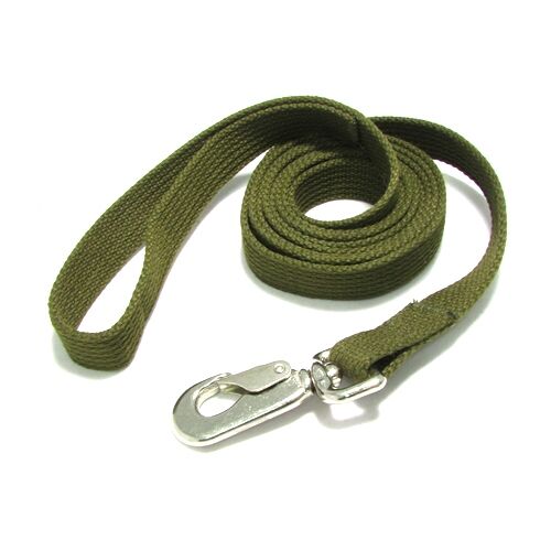 Поводок брезентовый с карабином 2м 25мм
