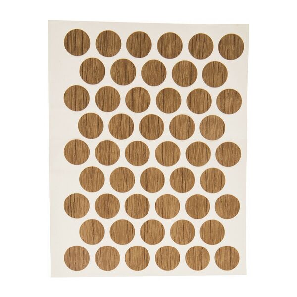 Заглушка самоклейкая Tech-Krep, 14 мм, дуб, 50 шт