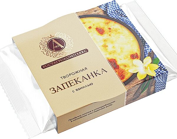 Запеканка творожная А.РостАгроКомплекс с ванилью 16% 100г