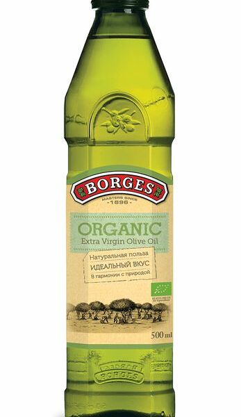 Масло оливковое Borges Extra Virgin Organic нерафинированное высшее качество, 500мл