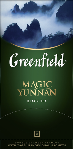Чай черный Greenfield Magic Yunnan в пакетиках, 25 шт. 50 г